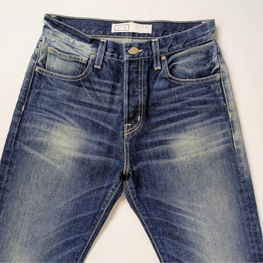 AYR The Crush 27 Barracuda Wash Straight Leg Button Fly NWOT Vintage Aesthetic - Picture 4 of 13